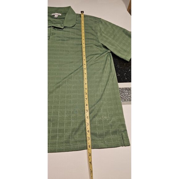 Palmer Golf Polo Shirt Large L 44 Kelly Green Plaid VG+ Condition - Picture 4 of 7